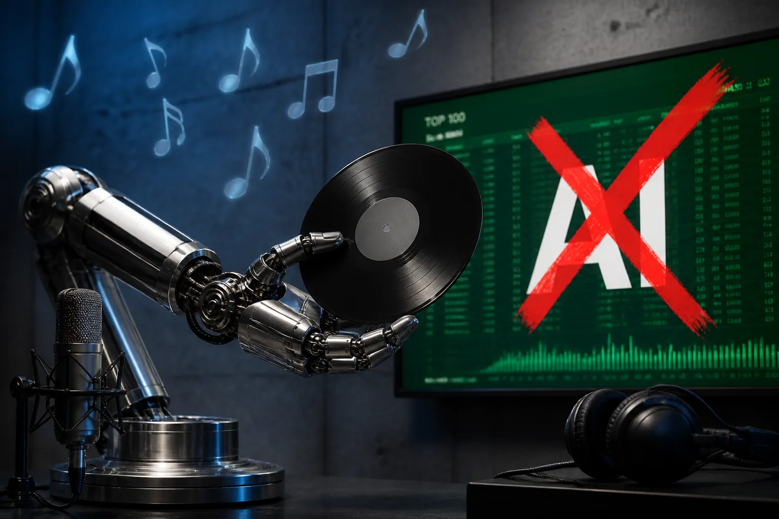Major Record Labels Push Global Chart Rules to Exclude Unlicensed AI Music